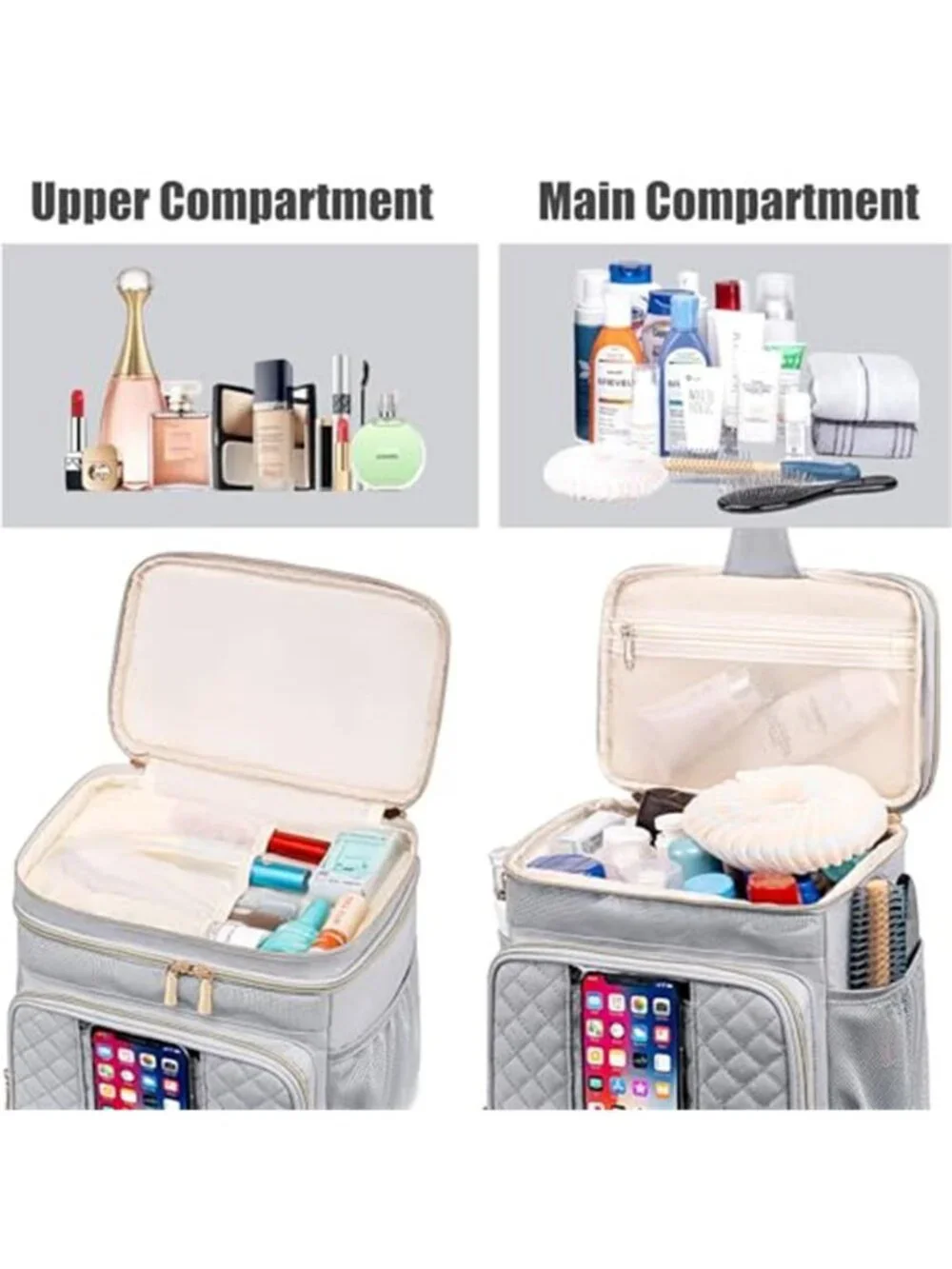 Hanging Shower Caddy Travel Toiletry Bag College Dorm Bathroom Organizer Tote